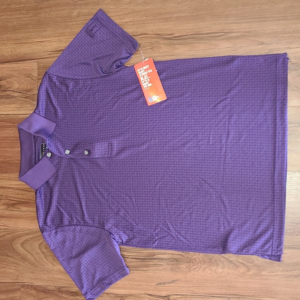 PGA purple geo golf shirt